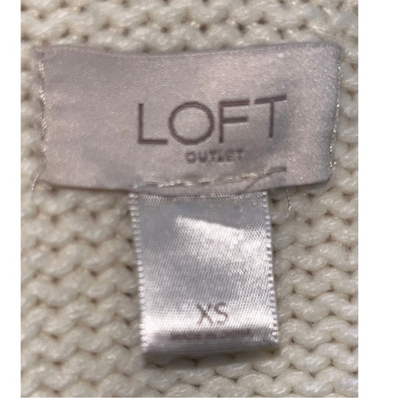 LOFT Faux Shearling Open Front Cardigan Jacket XS - Picture 5 of 6